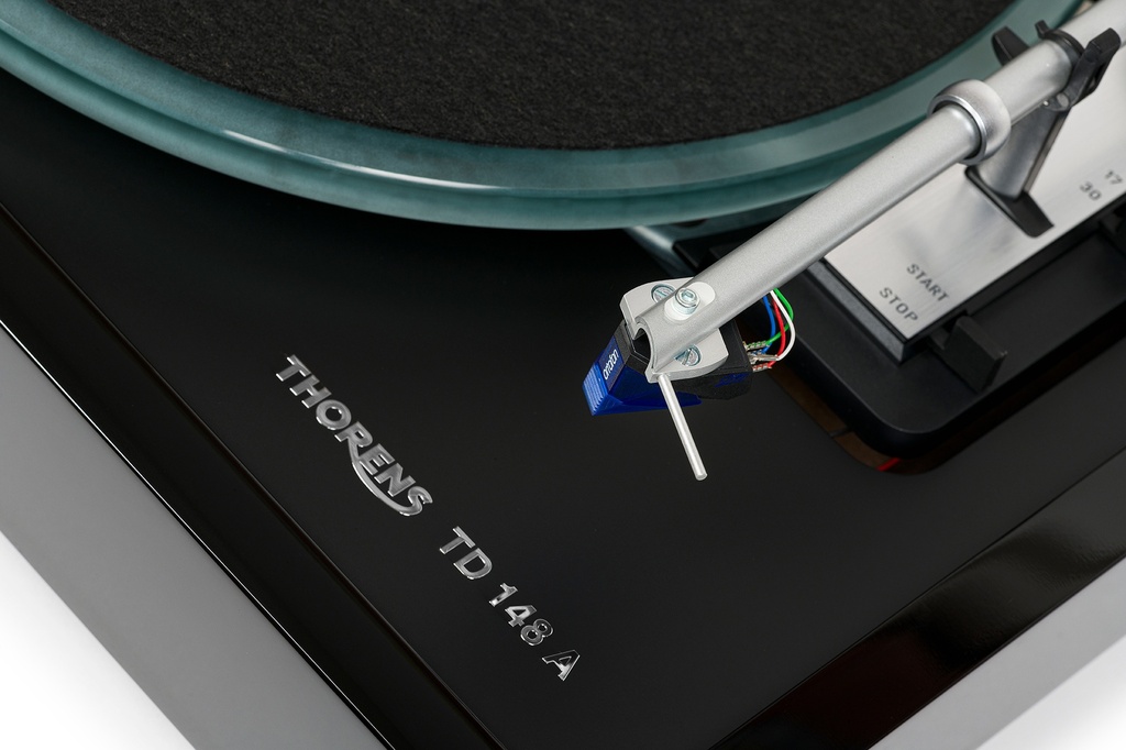 Thorens TD148-A automatische platenspeler Glas plateau/Ortofon 2M Blue