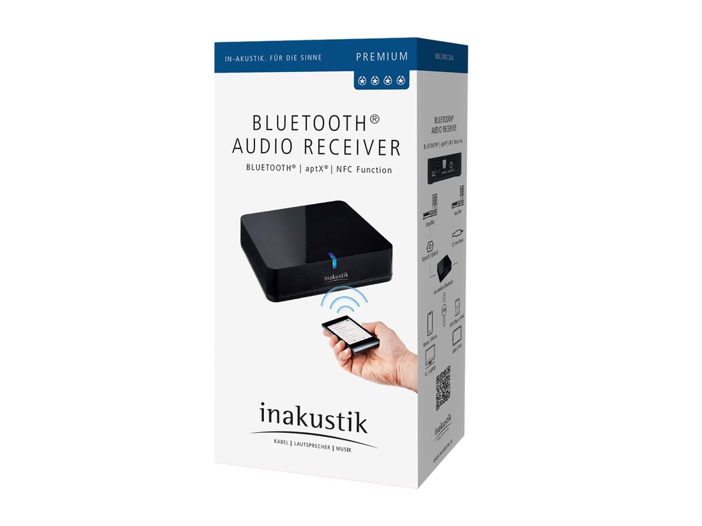 In-akustik Premium 3,5mm/optisch uit BlueTooth ontvanger