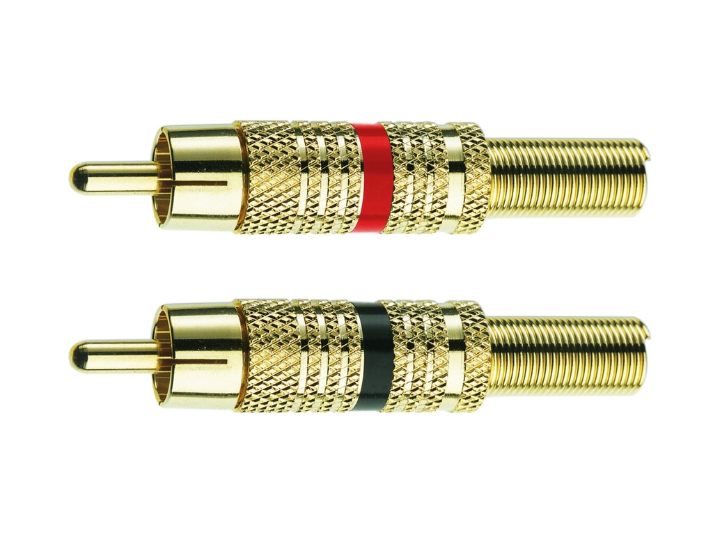 In-akustik Star plug voor kabel tot Ø 8,0mm RCA plug