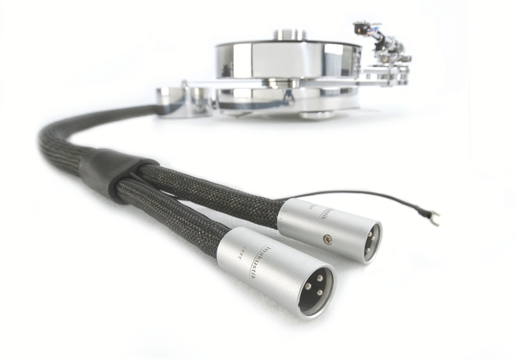 In-akustik Reference PHONO SME haaks &lt;&gt; 2x RCA +aarde - NF-2404 AIR audio kabel