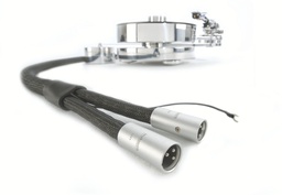 In-akustik Reference PHONO 2405 AIR SME haaks (90) <> 2x RCA +aarde phono kabel