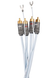 Supra Phono 2x RCA-SC 2x cinch -&gt; 2x cinch plus aarde Phono kabel