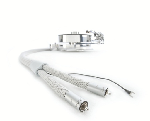 In-akustik Reference PHONO 2405 AIR Pure Silver 2x RCA <> 2x RCA +aarde phono kabel