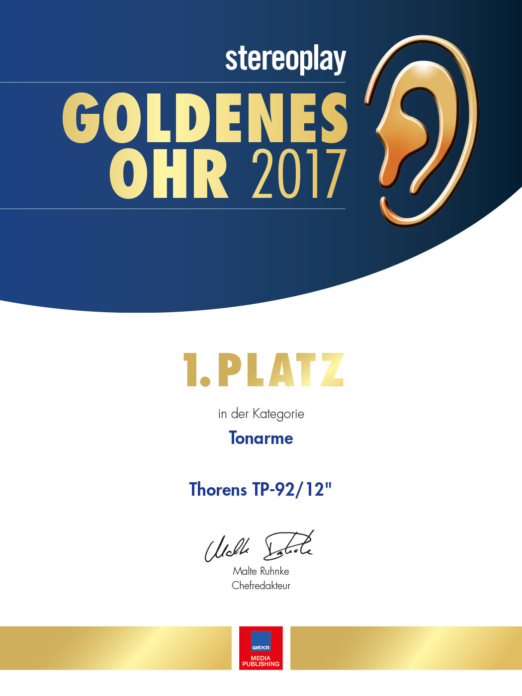 Award Goldenes Ohr 2017